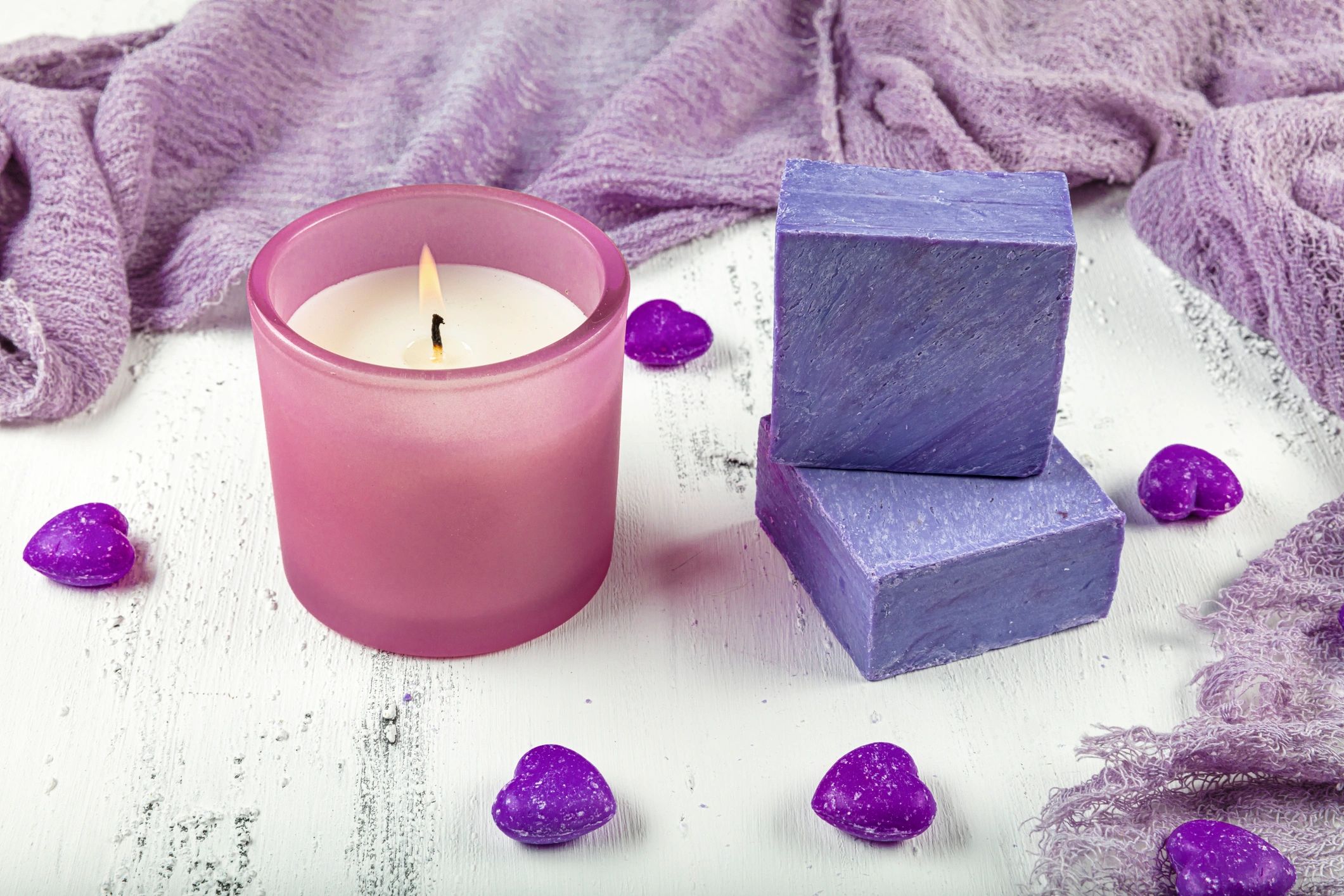 handmade soap and candles modern