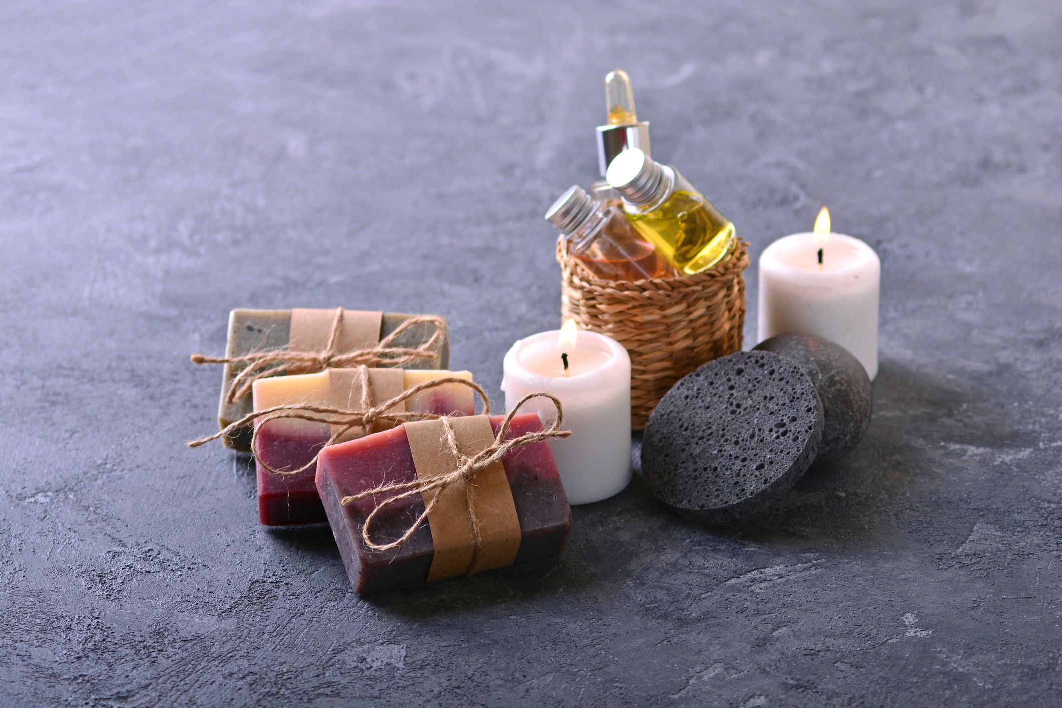handmade soap and candles modern