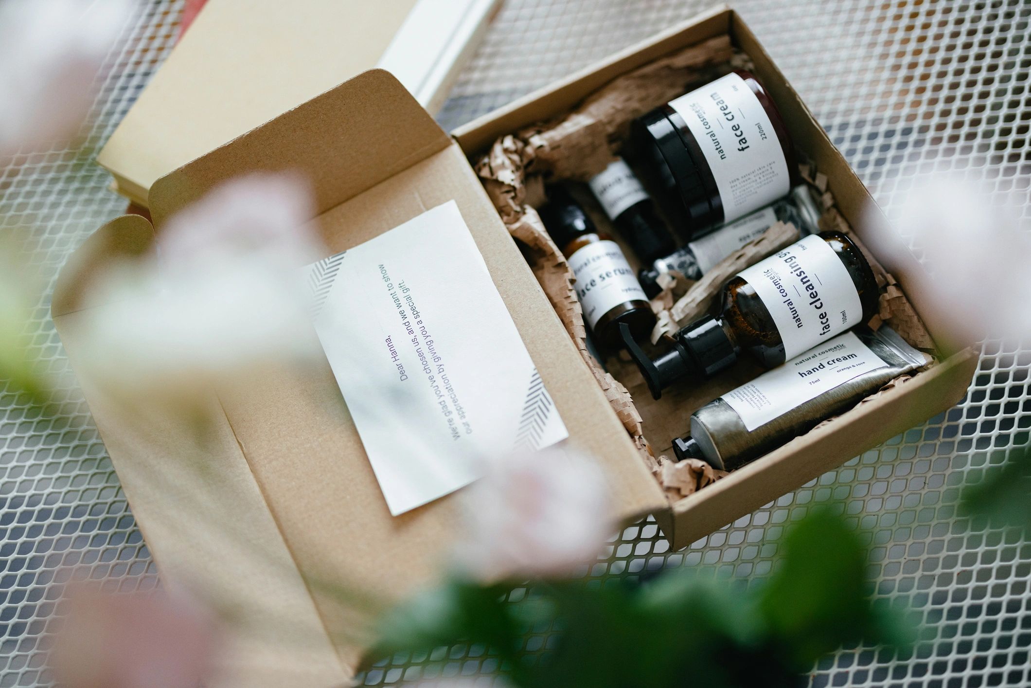 gift set natural bath products